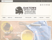 Tablet Screenshot of oaktownspiceshop.com